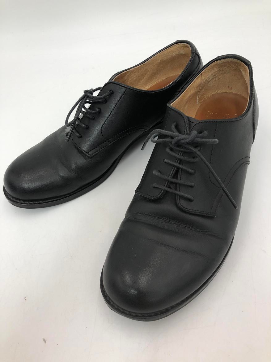 bulle de savon ビュルデサボン Kvell ケベル 本革 レザー プレーントゥ シューズ size23|黒 ◎レディース
