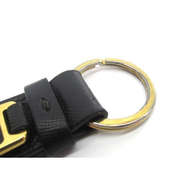 PRADA レザー キーホルダー PRADA プラダ レザー ブラック キーホルダー ∠UP5036 - メルカリ