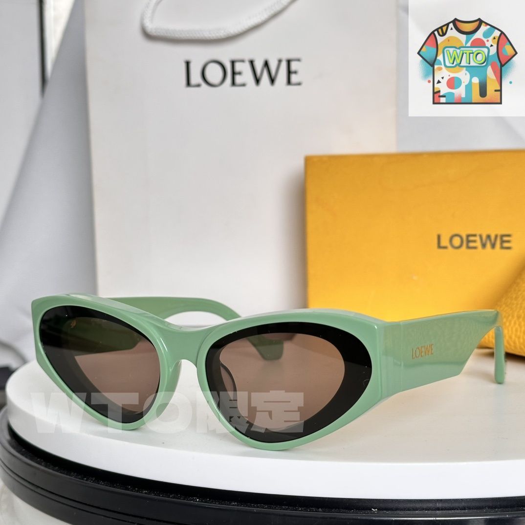 LOEWE♡サングラス Retro Screen sunglasses Black - LOEWE