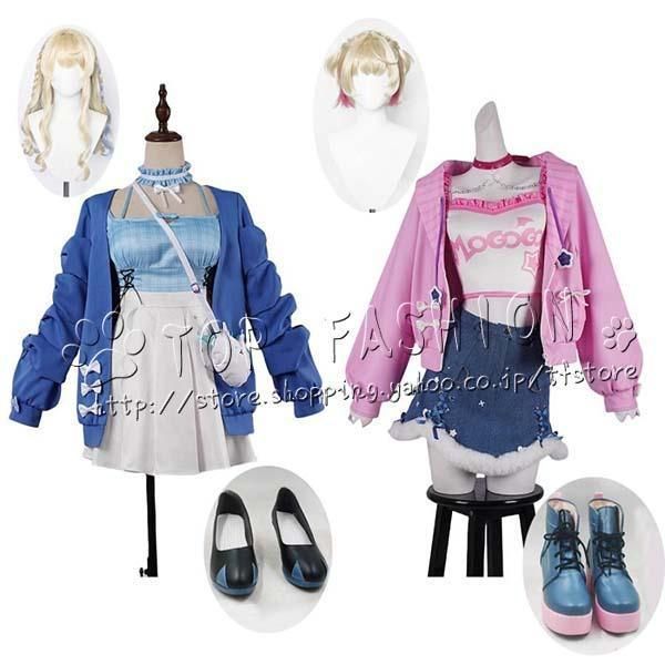 hololive ホロライブ VTuber Abyssgard アビスガード フワワ Fuwawa モココ Mococo コスプレ 衣装 ウィッグ 靴 道具別売り
