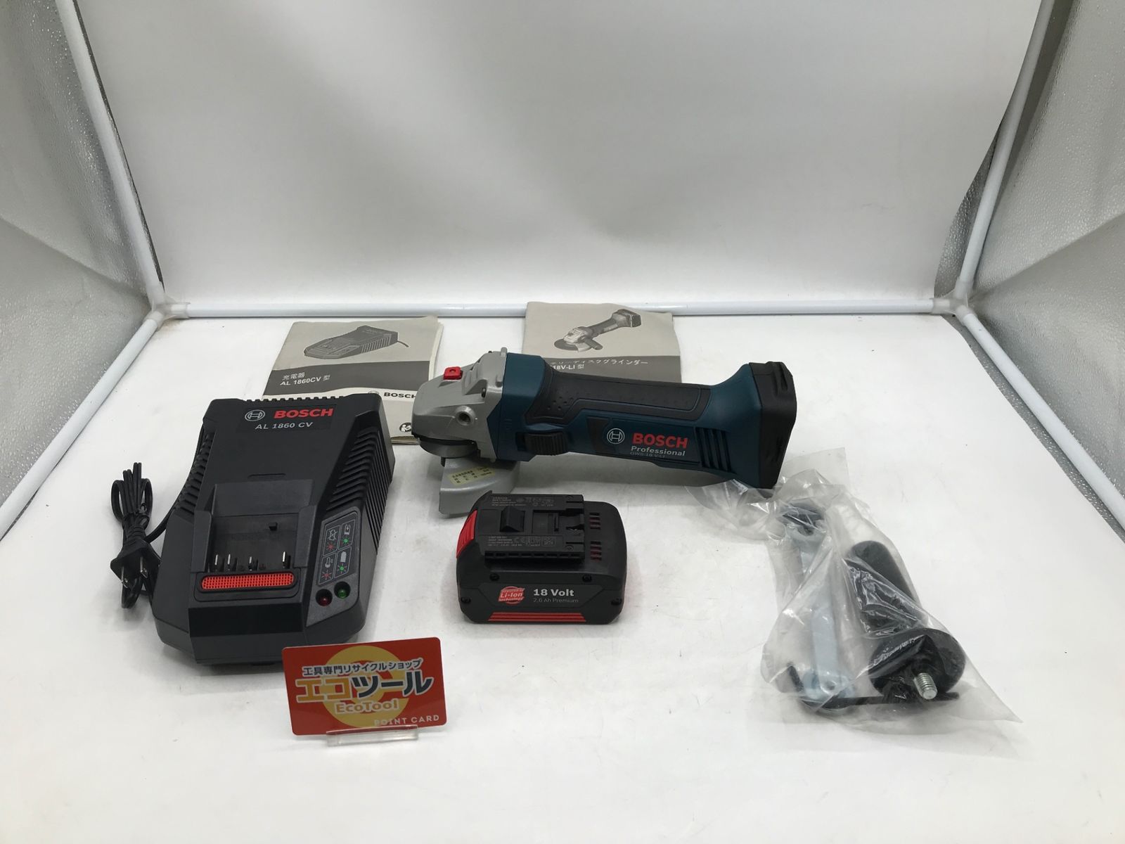 ♥に近い BOSCH|ボッシュ 充電式100mmディスクグラインダー GWS18V-LI ITGOLKYOGJ78 エコツール岡崎岩津店 M02