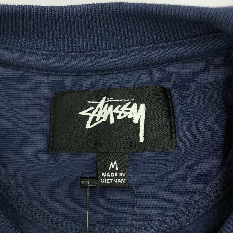 中古】STUSSY SPORT クルーネックスウェット サイズM ネイビー  