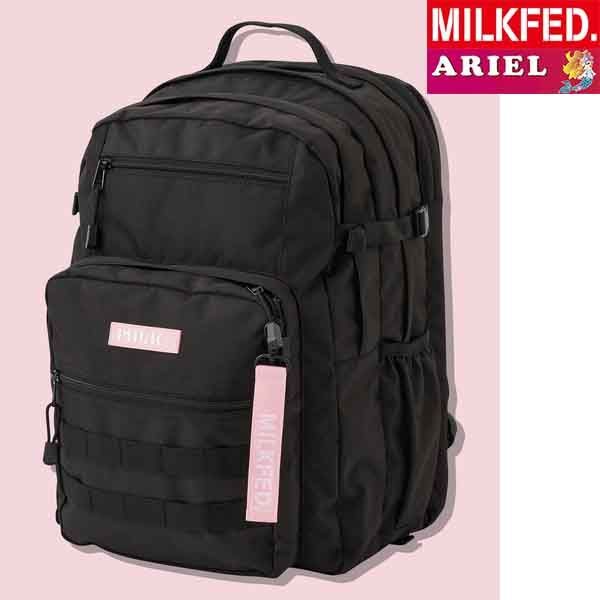 リュック ミルクフェド MILKFED バックパック ライトピンク ACTIV DOUBLE POCKET MOLLE BACKPACK BAR  103224053008 レディース メンズ 大容量 通勤 通学