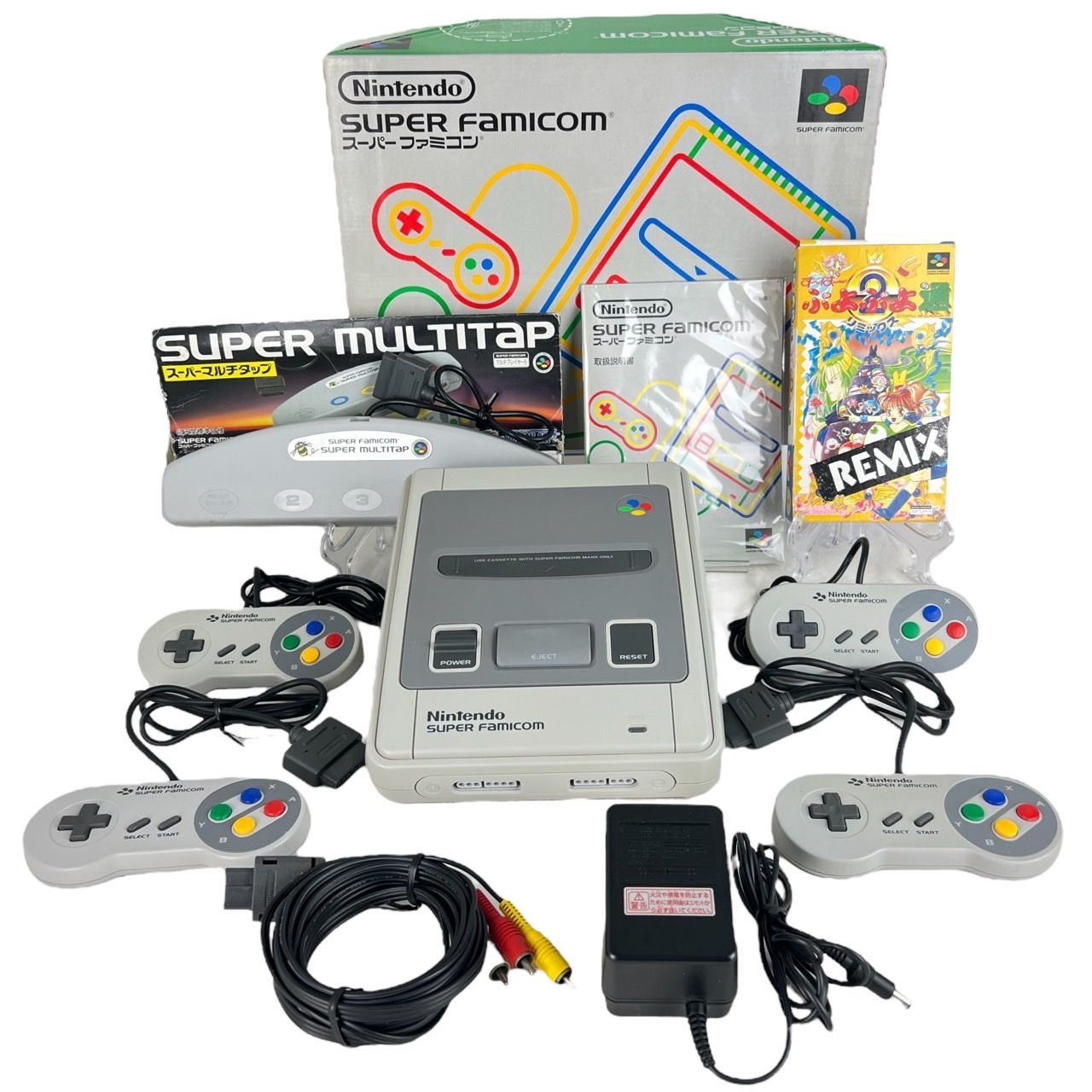 中古 付属品多数☆任天堂 スーパーファミコン 純正コントローラ4個