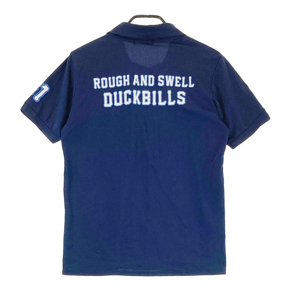 ROUGH &SWELL ネイビー M シャツ サイズ：M ROUGH&SWELL ラフアンドスウェル 半袖襟付きTシャツ