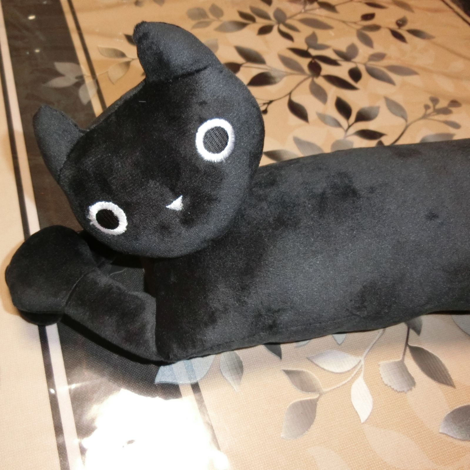 新品！全長85cm！長いくろねこぬいぐるみ マフラーに！ クロネコ 黒猫