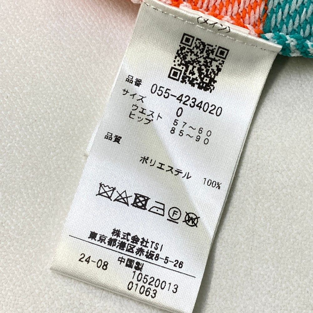 サイズ 0 PEARLY GATES パーリーゲイツ モデル ニットスカート ロゴ 総柄 オレンジ系 240101386717 ゴルフウェア レディース ストスト LLC-HASEGAWATOSO_COM