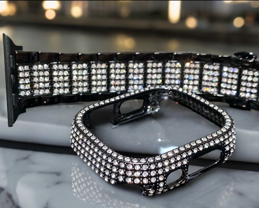 ブラック アップルウォッチ ステンレスベルト バンド Apple Watch カバー ケース 49ウルトラ