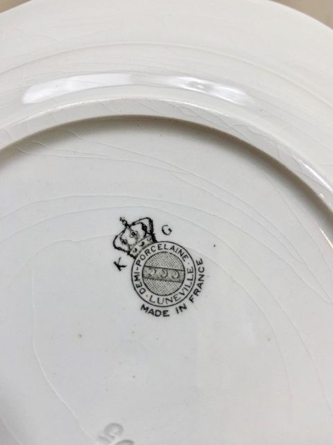 フランス アンティーク プレート 皿 食器 リュネヴィル