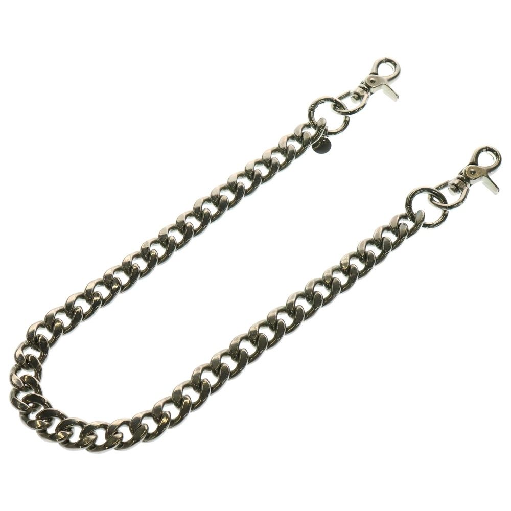 Jieda ジエダ ×久遠 別注 WIDE WALLET CHAIN クオン ワイドウォレットチェーン 2クリップ クラシックウォレットチェーン シルバー