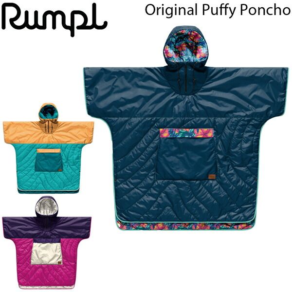ポンチョ ランプル Rumpl ORIGINAL PUFFY PONCHO リバーシブル 防寒 フロントポケット収納 野外フェス スポーツ観戦