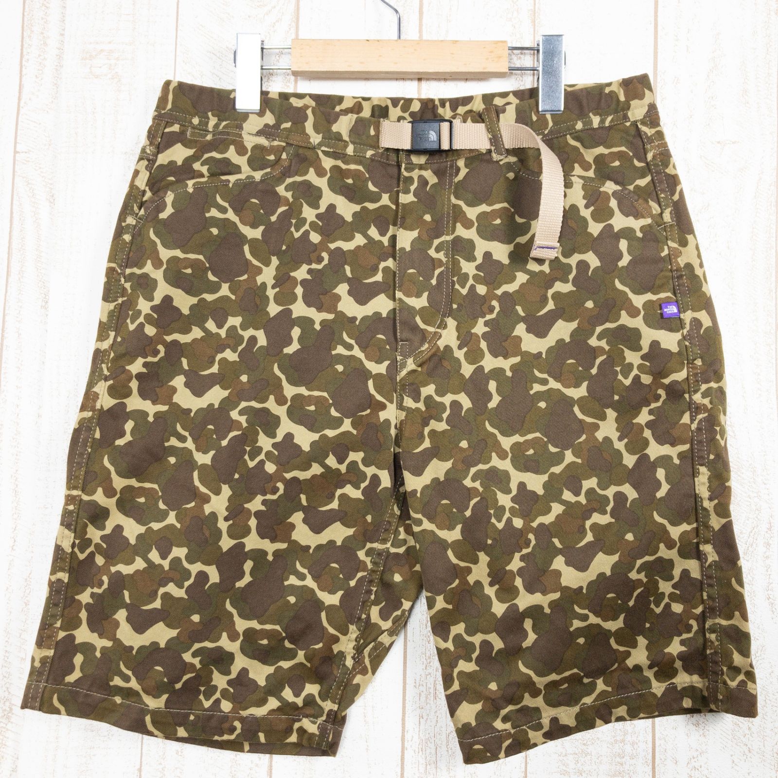 Men s 32 ブラウン系 The North Face Purple Label ザ ノースフェイス パープルレーベル カモフラージュ フィールド ショーツ Camouflage Field Shorts コットン ウェア ボトム