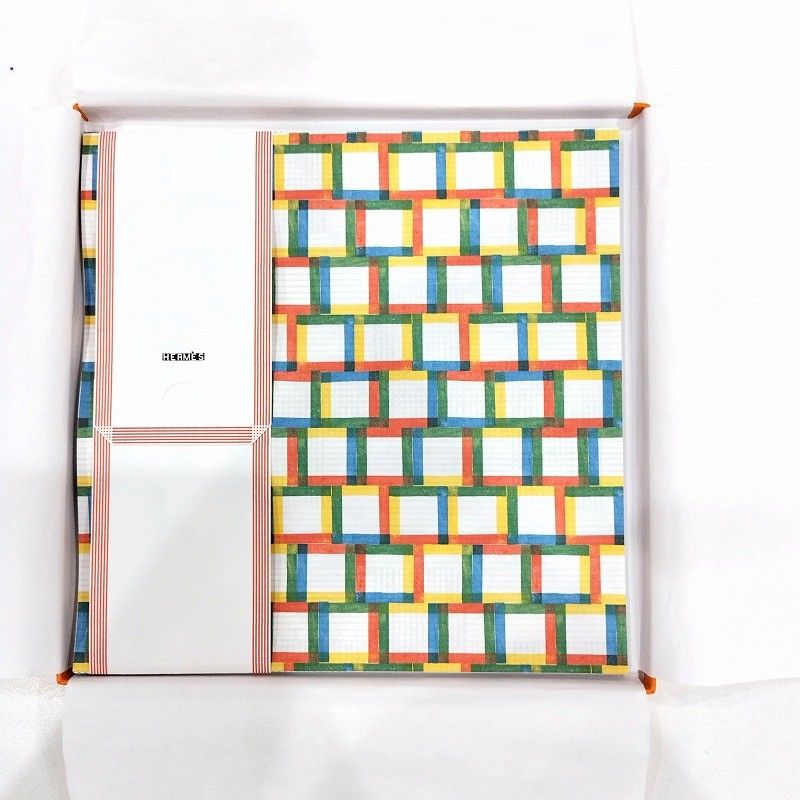 HERMES - エルメス(Hermes) 折り紙 マルチカラー 両面柄 24枚セット 【中古】 JA-20186 エルメス(Hermes) 折り紙 マルチカラー 両面柄 24枚セット
