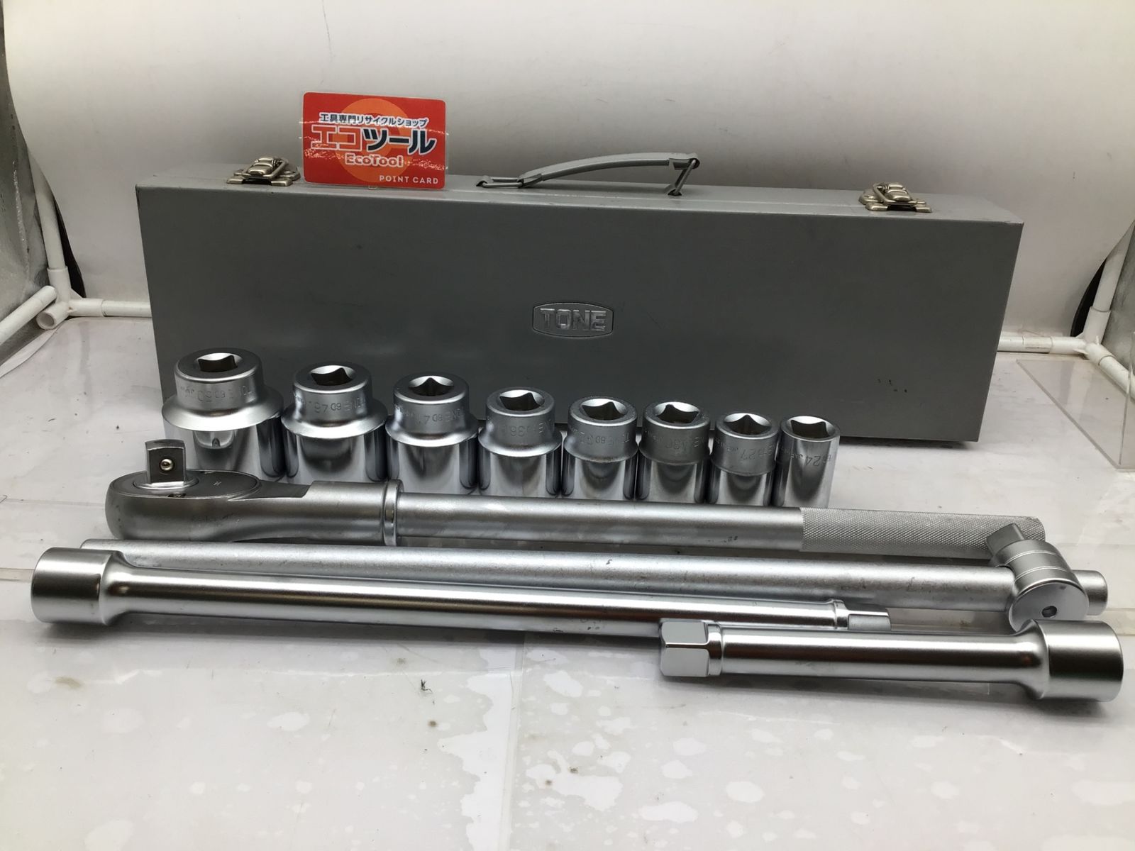 品 TONE 差込角19.0mm 3|4 ソケットレンチセット12点 200MISO ITEA1Y87Z5X7 エコツール笠寺店 M02