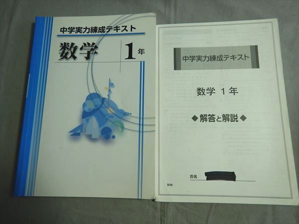 中学実力練成テキスト 数学 中1 - 参考書