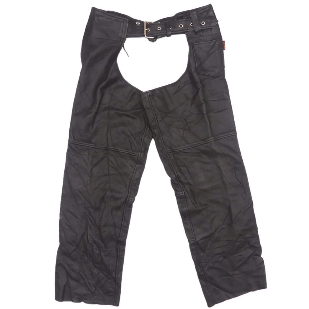 チャップス レザーパンツ バイク 本革 L 黒 ホットレザー X7309