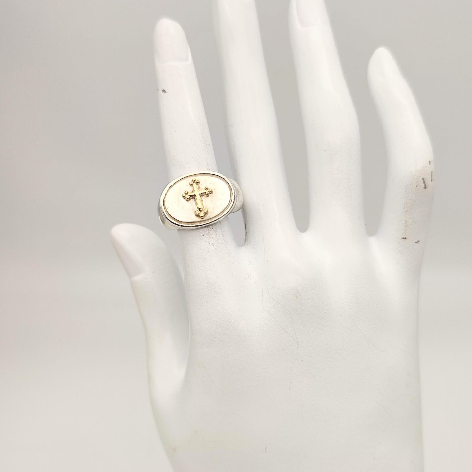 美品】Loree Rodkin ローリーロドキン ゴシッククロスリング K18 