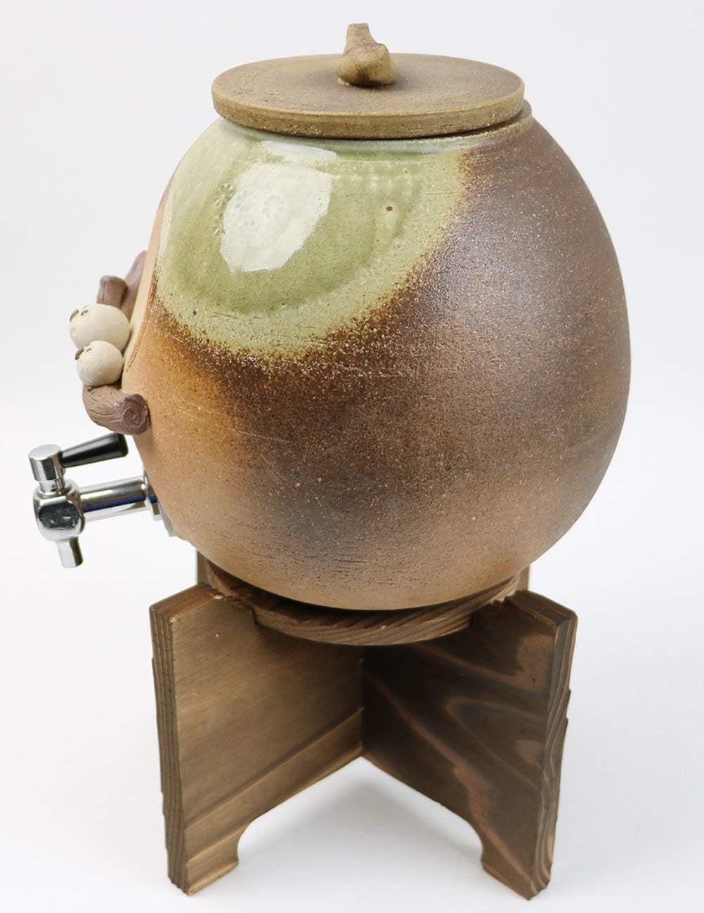 信楽焼 おしゃれ プレゼント 焼酎 保存瓶 日本酒 仲良しふくろう焼酎