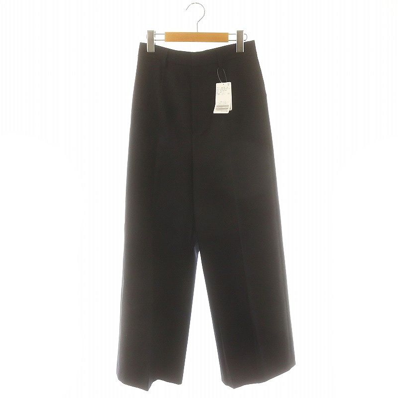 タグ付きDeuxieme Classe ウールワイドパンツ 34 ネイビー 【公式通販】