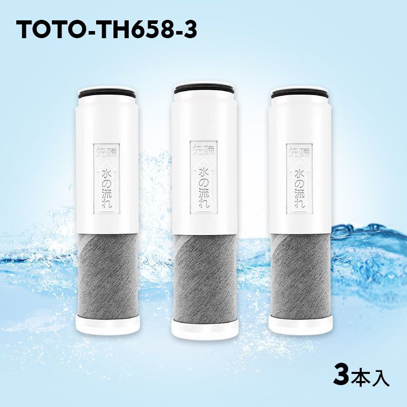 送料無料】TOTO TH658-3 交換用浄水器カートリッジ TH658S （3個入り