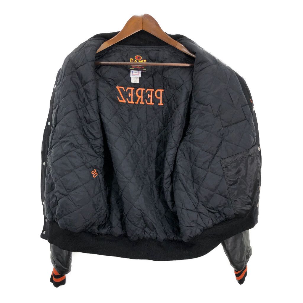 00年代 USA製 GAME Sportswear ウール レザー スタジアムジャケット 