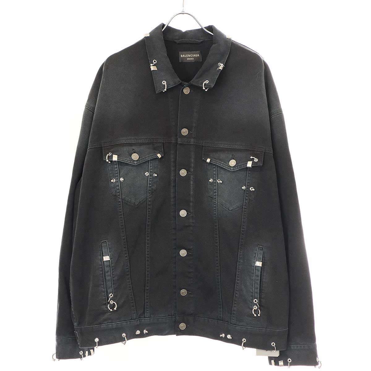 BALENCIAGA バレンシアガ 24SS Pierced Denim Jacket ピアスデニム