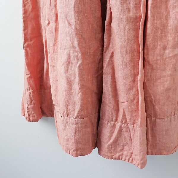 nest Robe ネストローブ リネン天然染めタックスカート F/ピンク nest Robe ネストローブ リネン天然染めタックスカート F/ピンク