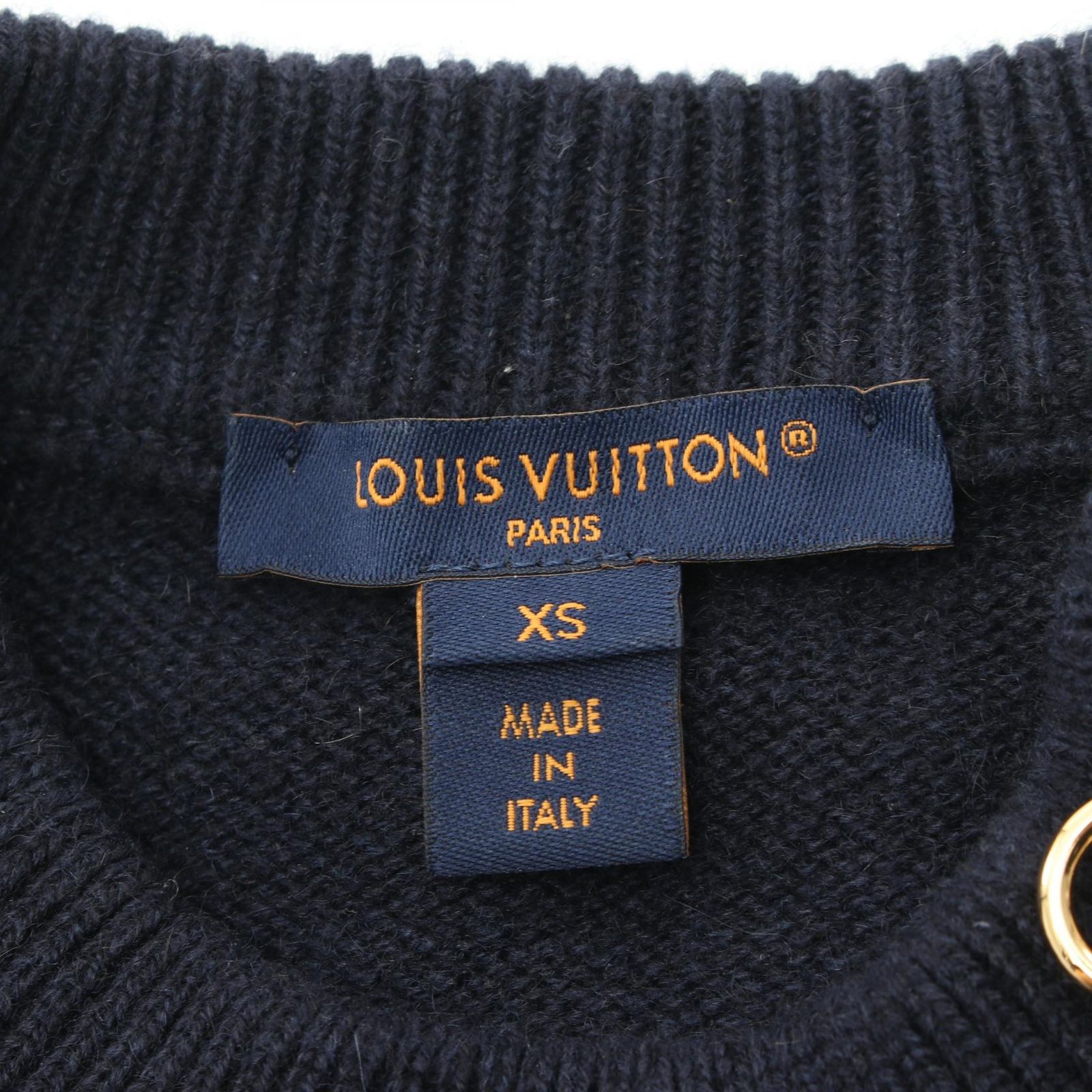 LOUIS VUITTON パッチ付きニット ルイ・ヴィトン チェーンディティール パッチ ニット - メルカリ