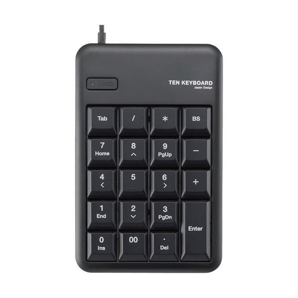 まとめ エレコム USB 2.0 HUB付 テンキーパッド メンブレン ブラック TK-TCM012BK RS 1個 ×10セット