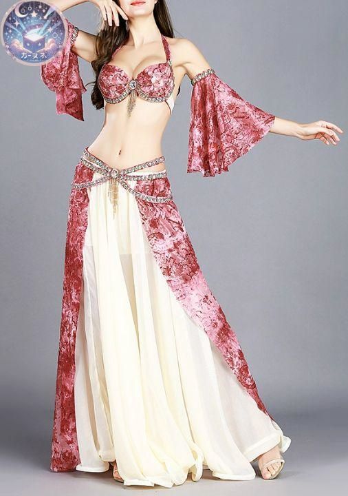 新品 未使用 新作 ベリーダンス オリエンタル衣装 腕飾り付 ブラ スカート オーダーメイド