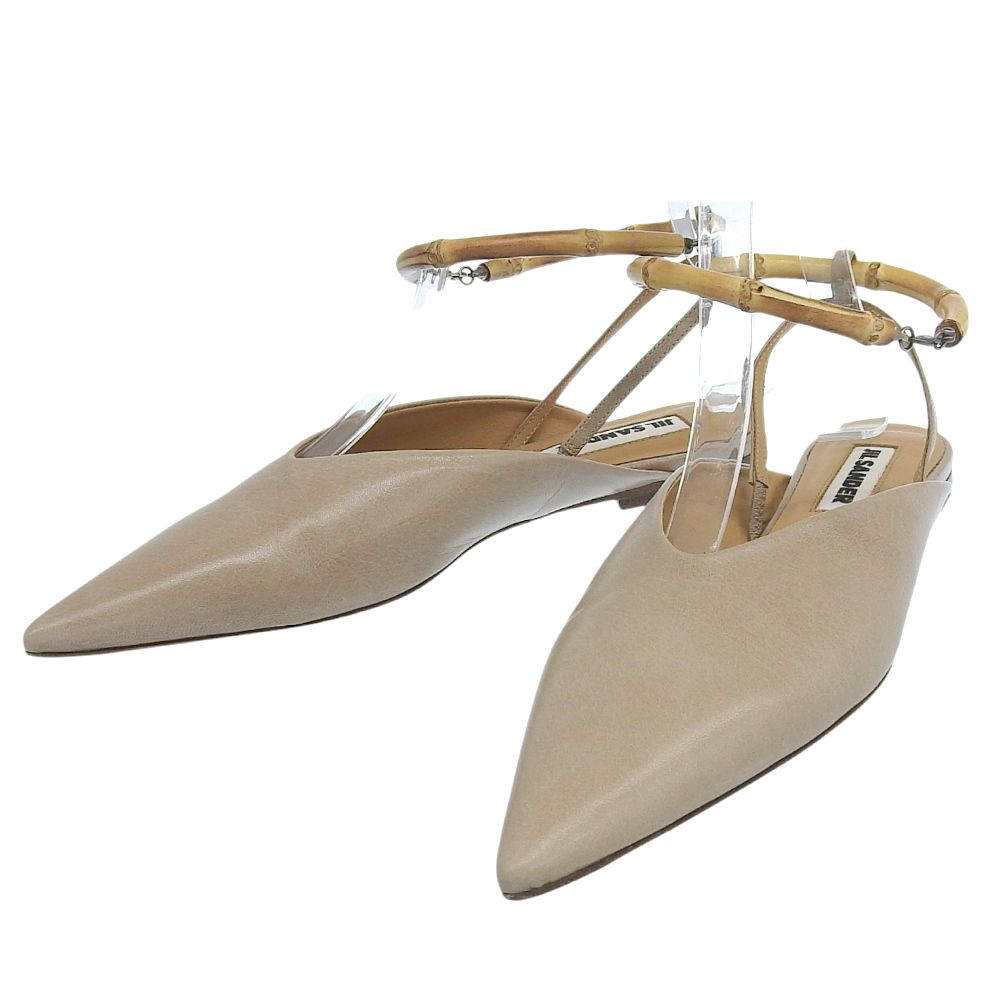 新品未使用　JIL SANDER バンブーフラットミュール　37 新品未使用 JIL SANDER バンブーフラットミュール 37 新品未使用