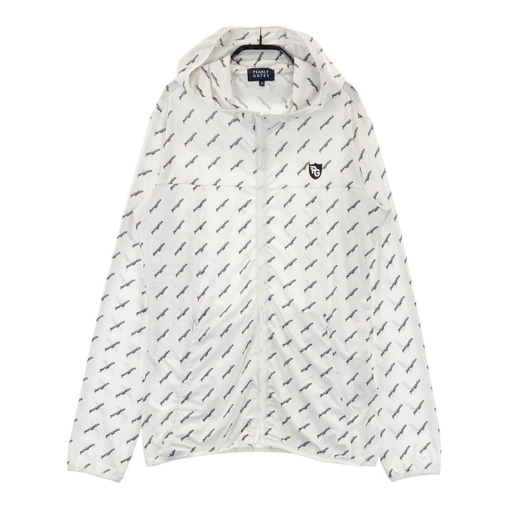 サイズ：2 PEARLY GATES パーリーゲイツ 長袖ジップパーカー ロゴ総柄