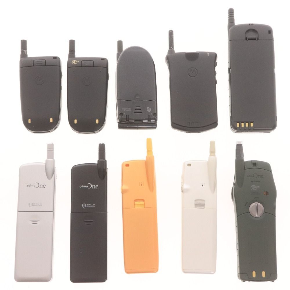 モックアップ ガラケー 10点セット IDO cdmaOne au byTOSHIBA C100M C303CA C103T C415T 537G 531G TACS 等