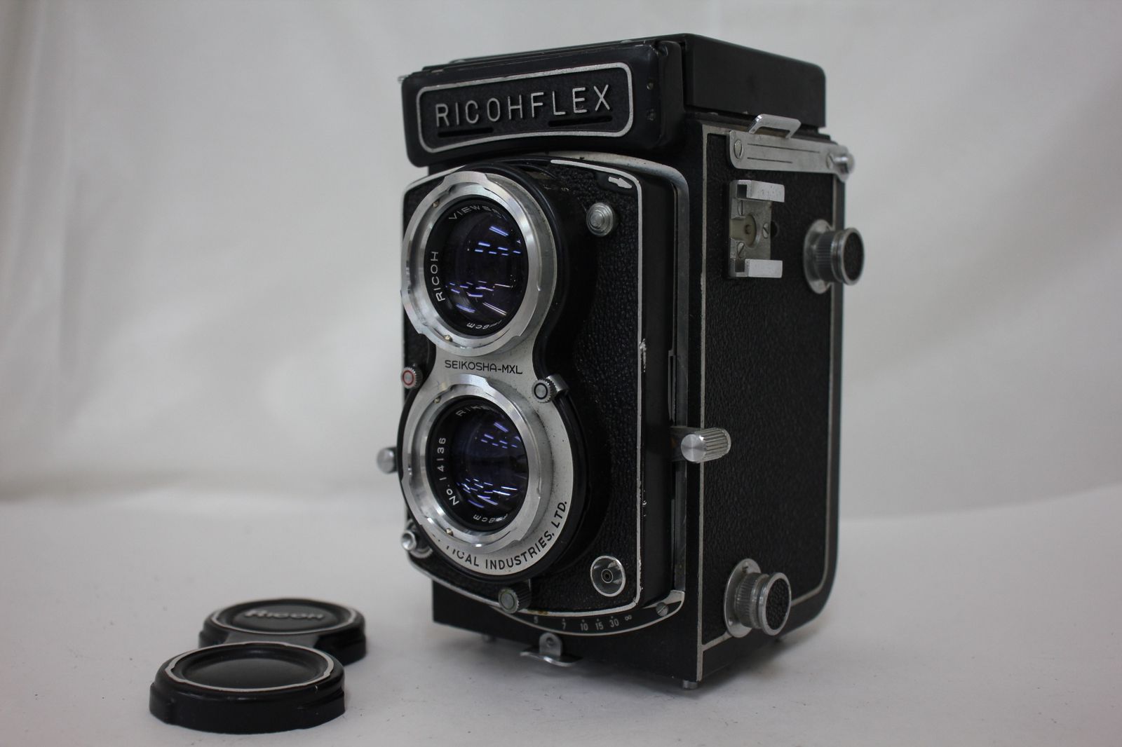 返品保証 リコー Ricohflex Rikenon 8cm F3.5 二眼カメラ M6223