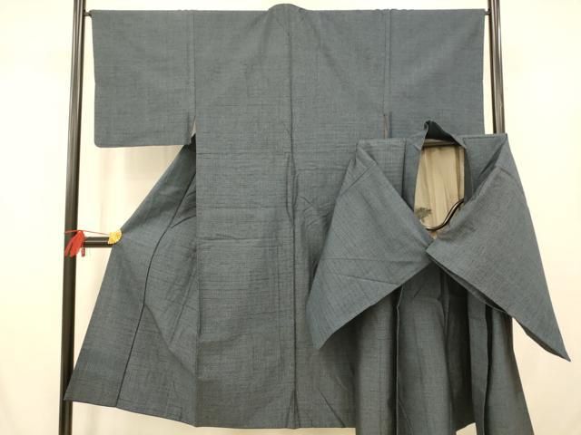 平和屋着物男性　本場大島紬　アンサンブル　格子　正絹　逸品　AABA3597fw