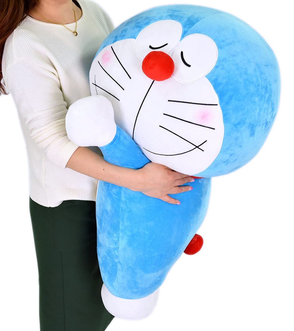 モリピロ ふわふわ抱き枕 特大 ドラえもん ブルー 83x62x45cm 公式 キャラクター グッズ ぬいぐるみ 大きい 添い寝 クッション 小学館 4620254