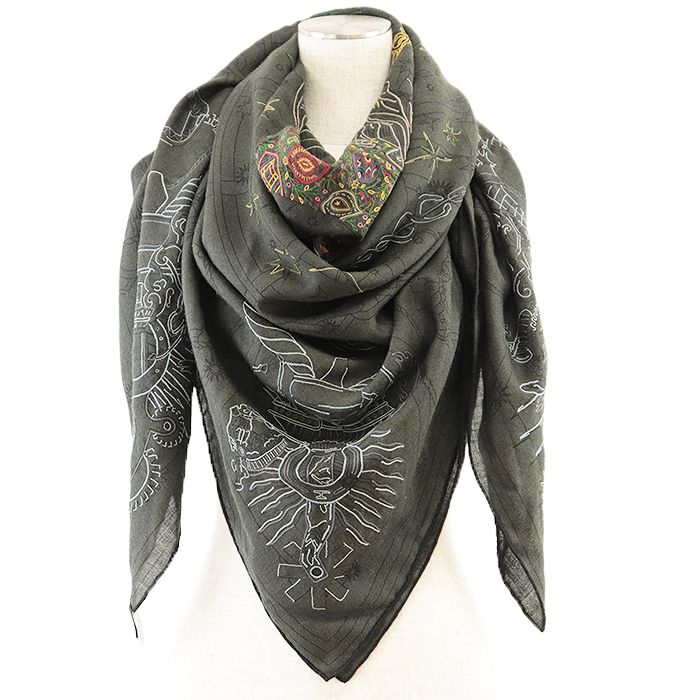 エルメス 野村大輔 C'est La Fete スカル シルク カーディガン エルメス 野村大輔 C'est La Fete スカル シルク カーディガン