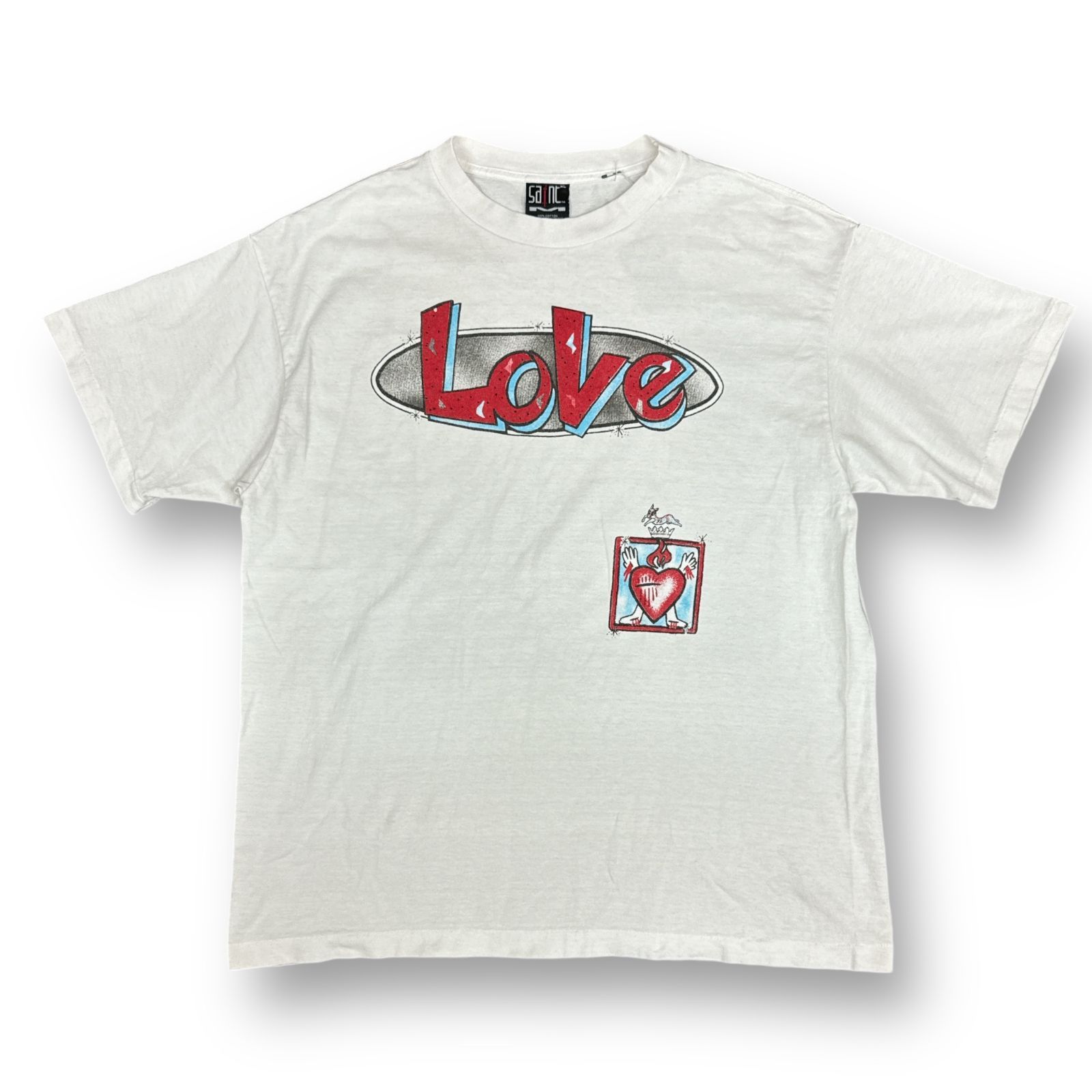 新品 SAINT MICHAEL 22SS LOVE S/S TEE ラブTシャツ カットソー セントマイケル SM-S22-0000-001  ホワイト XL 75828A6 - メルカリ