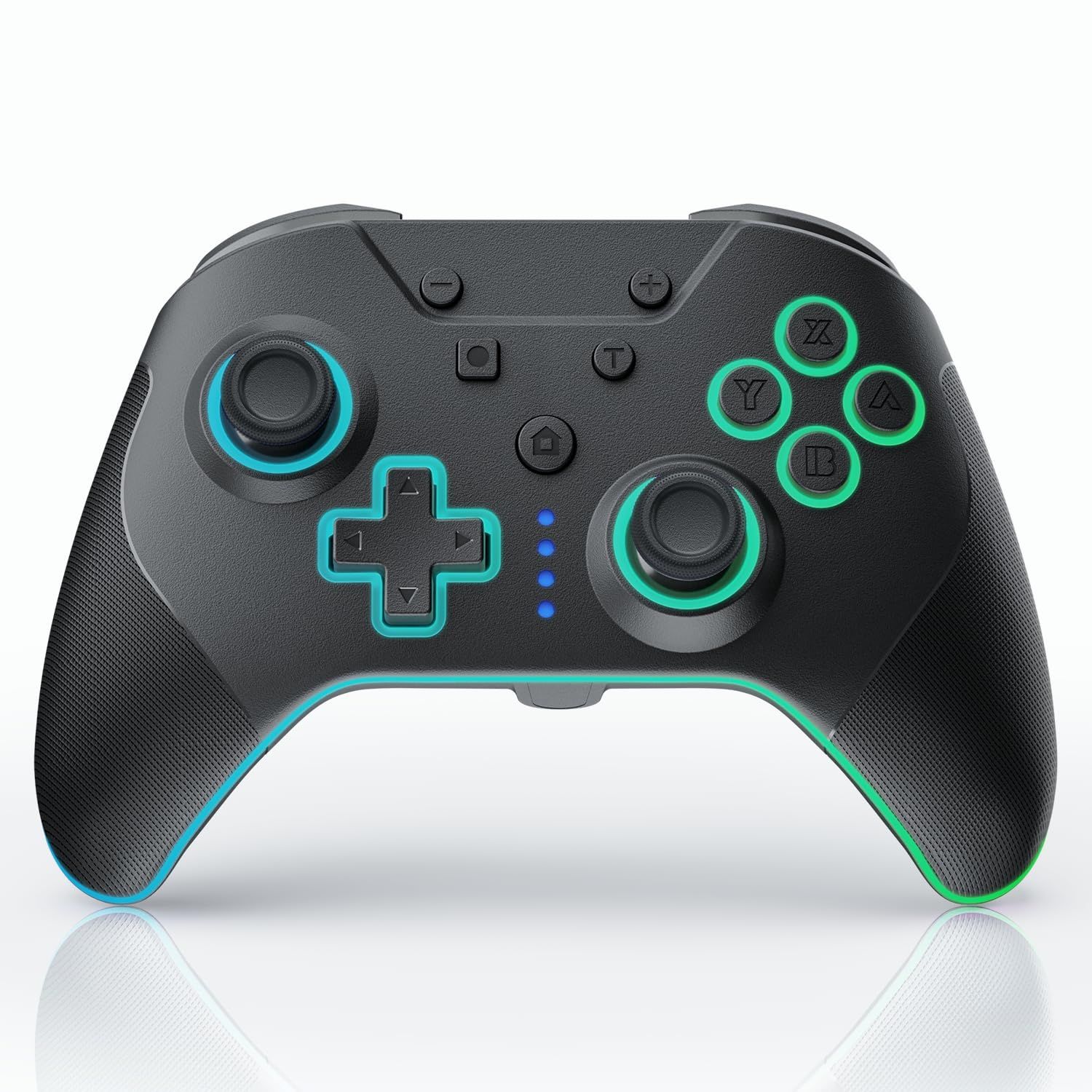 【特価商品】Switch コントローラー 4つの呼吸ライトモード 自動連射/連射ホールド 4段階振動調整 6軸ジャイロセンサ マクロ機能 背面ボタン4つ付 1000mAhバッテリー長時間使用 Bluetooth5.2接続 Swi