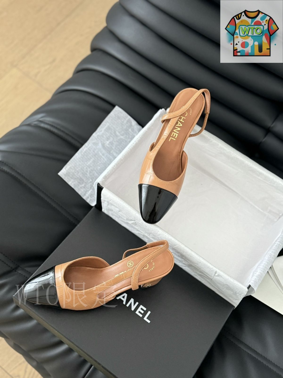 エレガントなパールの輝き♪【CHANEL】 スリングバックサンダル シャネル スリングバック バックレス サンダル08 - メルカリ