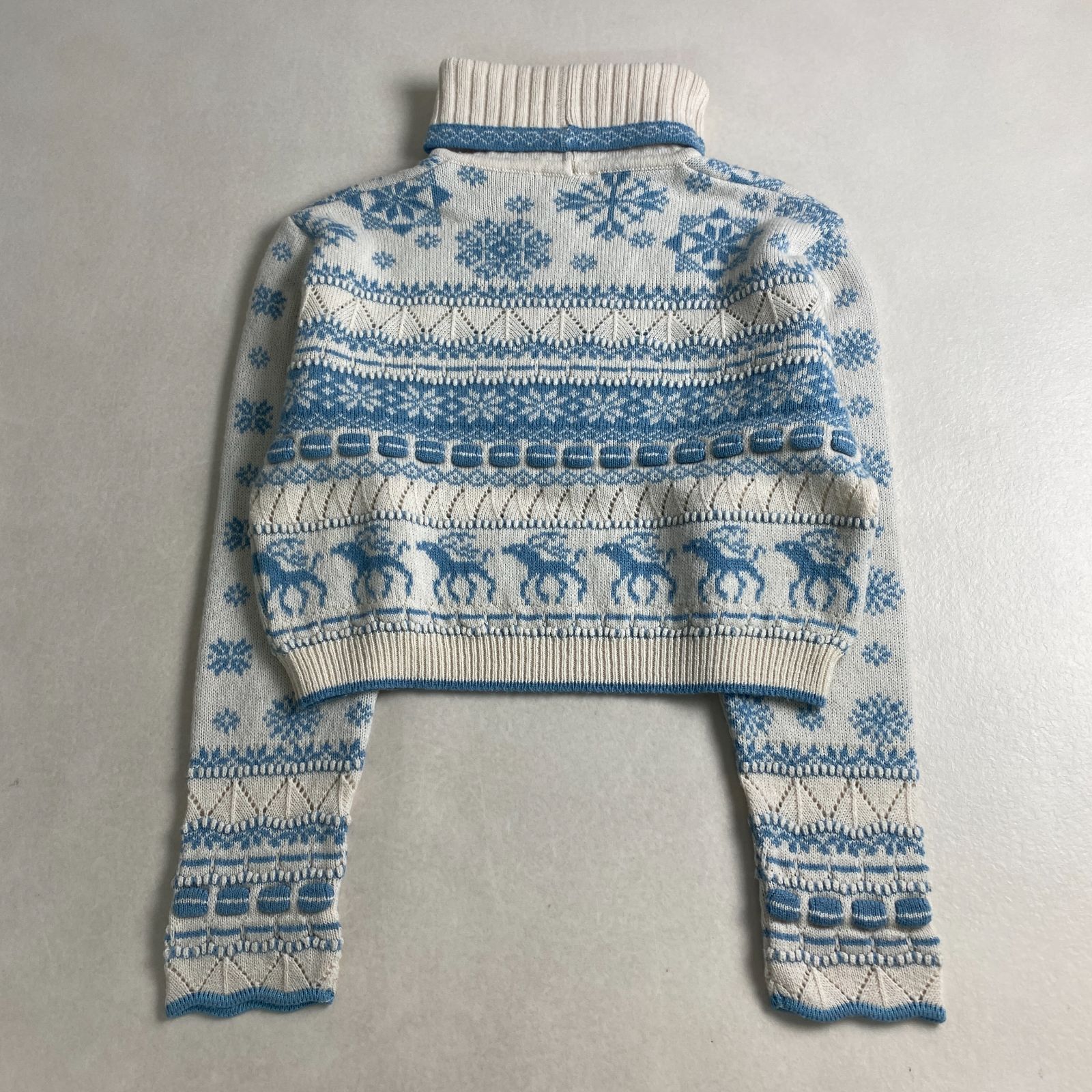 美品 ケンゾージャングル タートルネックニット ノルディック柄