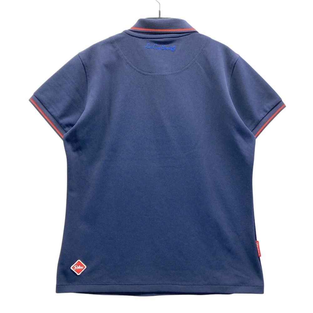 サイズ：L LE COQ GOLF ルコックゴルフ 半袖ポロシャツ ロゴ刺繍