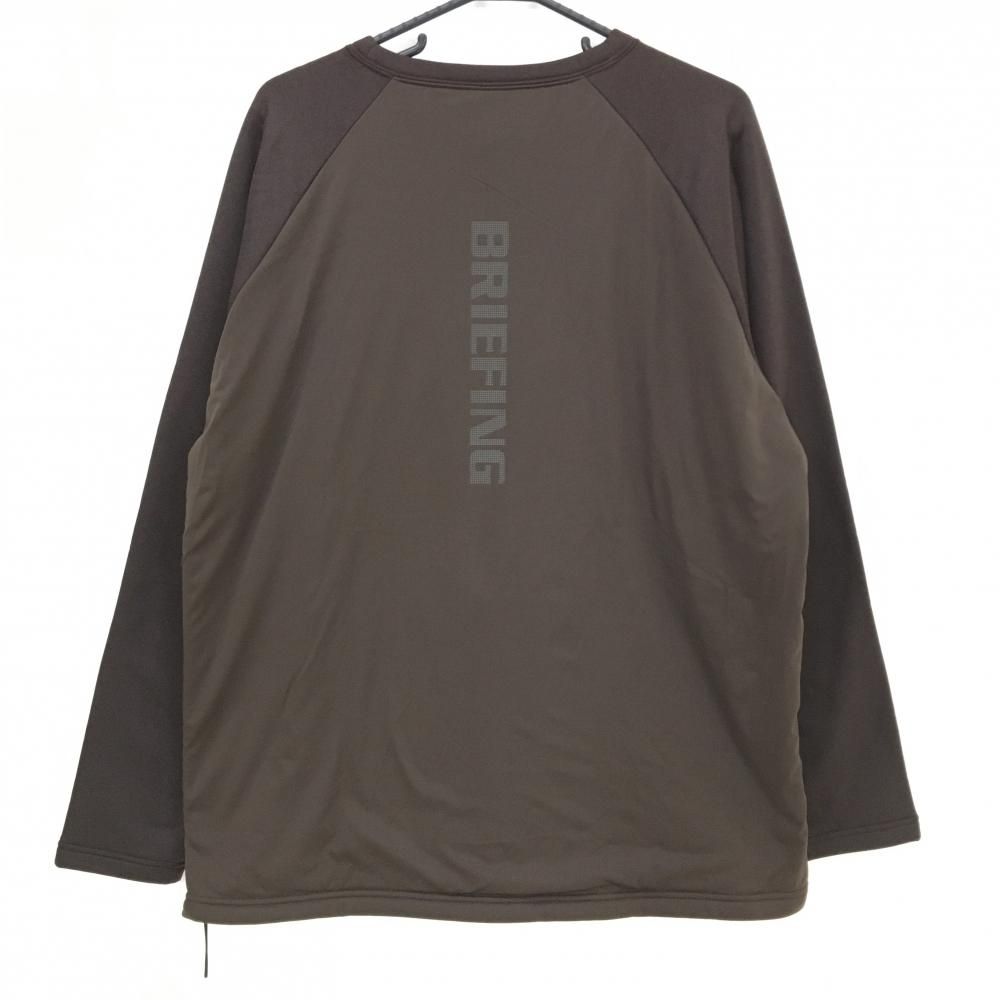 超 ブリーフィング トレーナー ブラウン ロゴプリント 裏起毛 ドローコード メンズ XL ゴルフウェア 2025年モデル BRIEFING WWW_OLIVIERBERNSTEIN_COM
