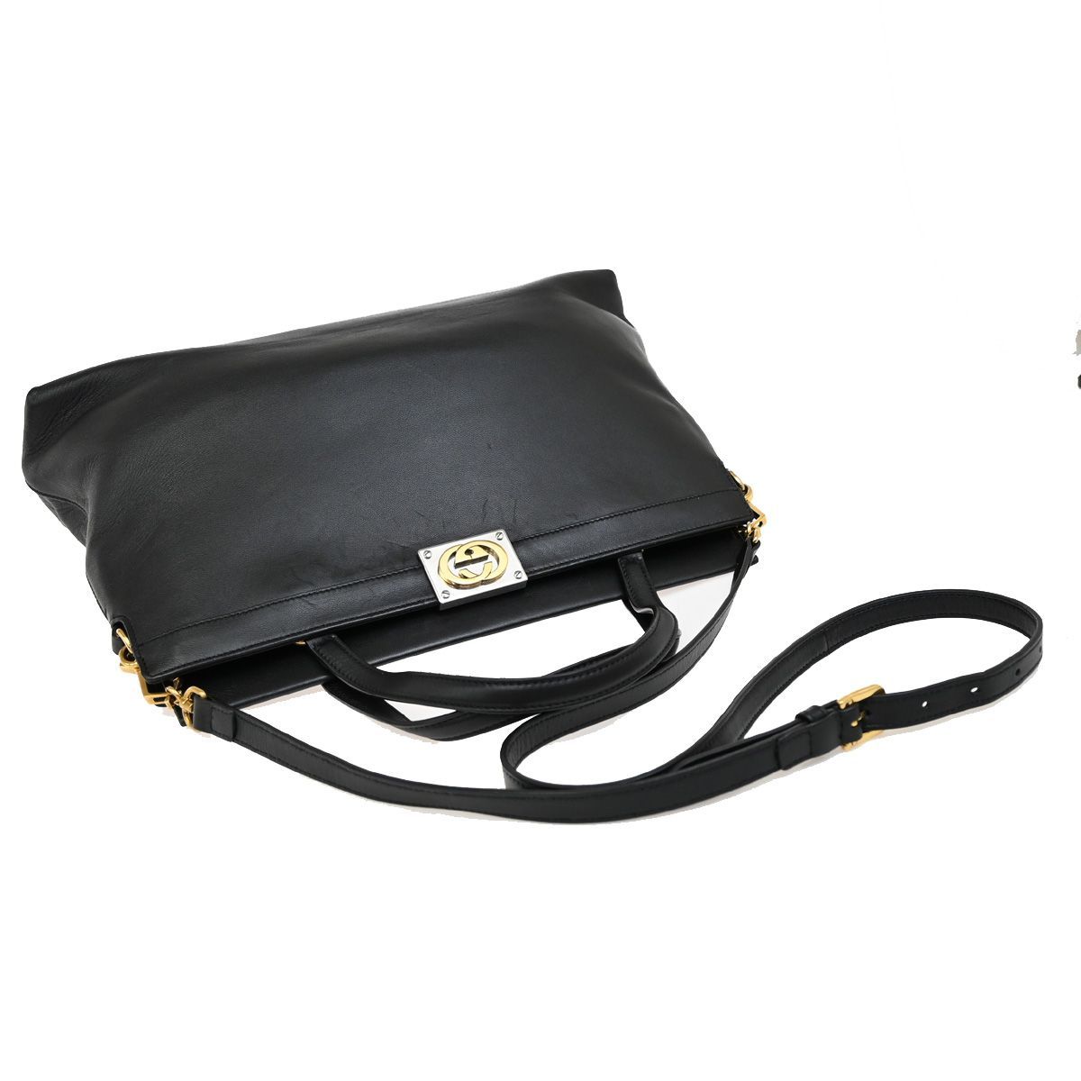 GUCCI グッチ インターロッキング 2WAY ショルダー ハンドバッグ