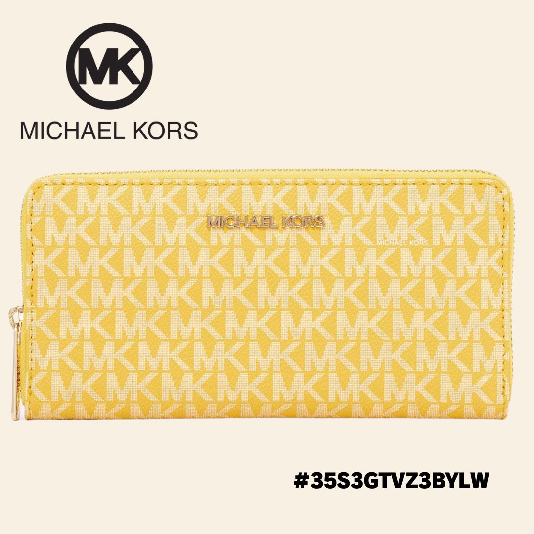 新品】MICHAEL CORS マイケルコース シグネチャーレザー長財布 