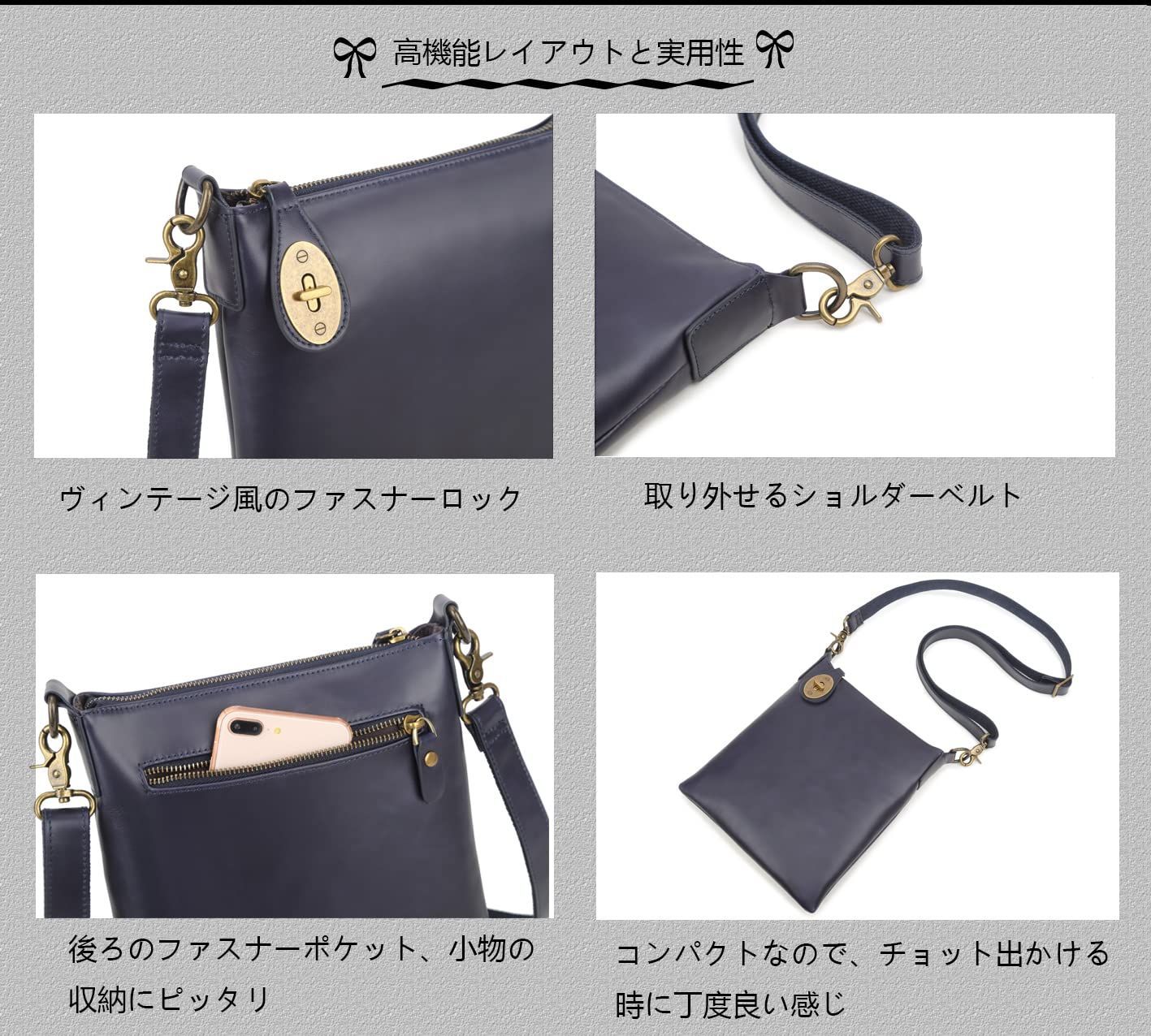 Amazon | 木村工房 メンズ ショルダーバッグ ブランド 男性用