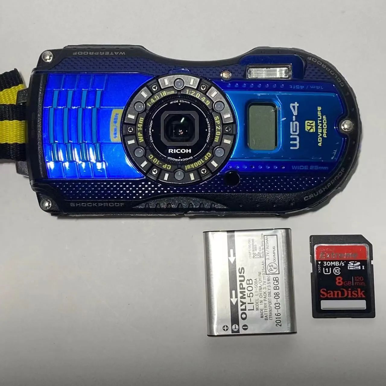 RICOH WG-4 GPS BLUE 動作確認済み - メルカリ
