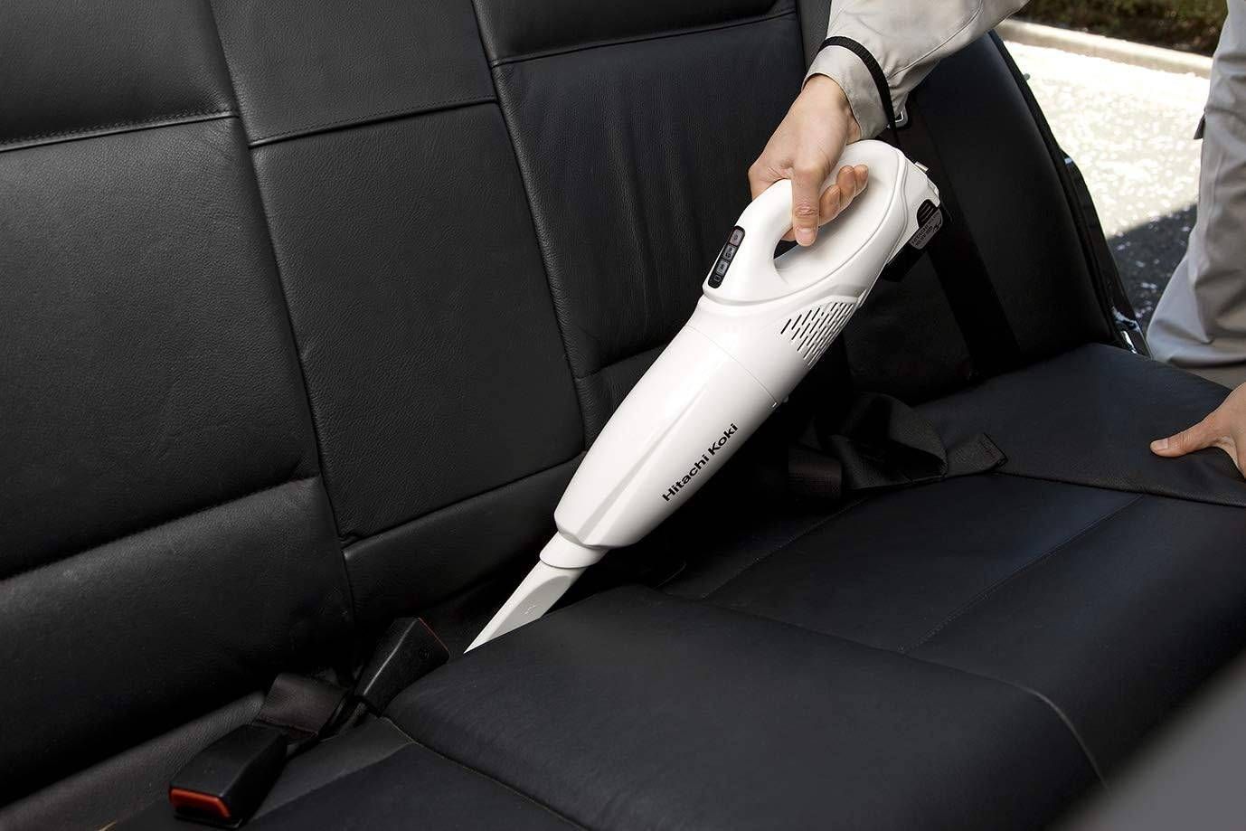  HiKOKI 旧日立工機 10.8 V コードレスクリーナ 充電式 パネルスイッチ ホワイト 3.0 Ah リチウムイオン電池 充電器付 R 10 DAL LMS ハンディクリーナー本体 ハンディクリーナー