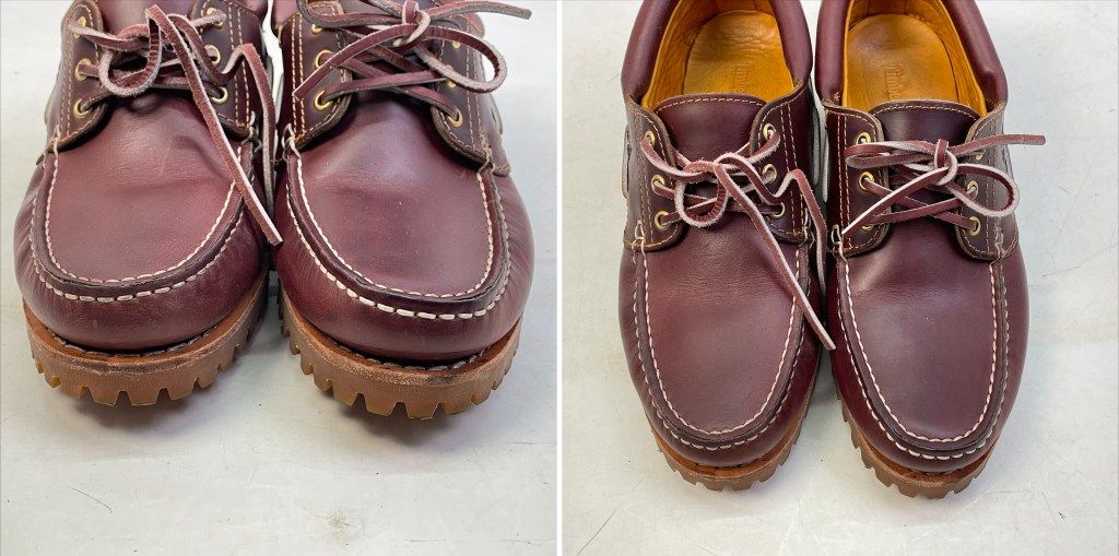 01 w-5567 ティンバーランド Timberland 3 EYE LUG スリーアイ クラシックラグ ボートモカシン デッキシューズ 箱あり バーガンディ 26.0 cm ポルトガル製 メンズ 靴 648 品