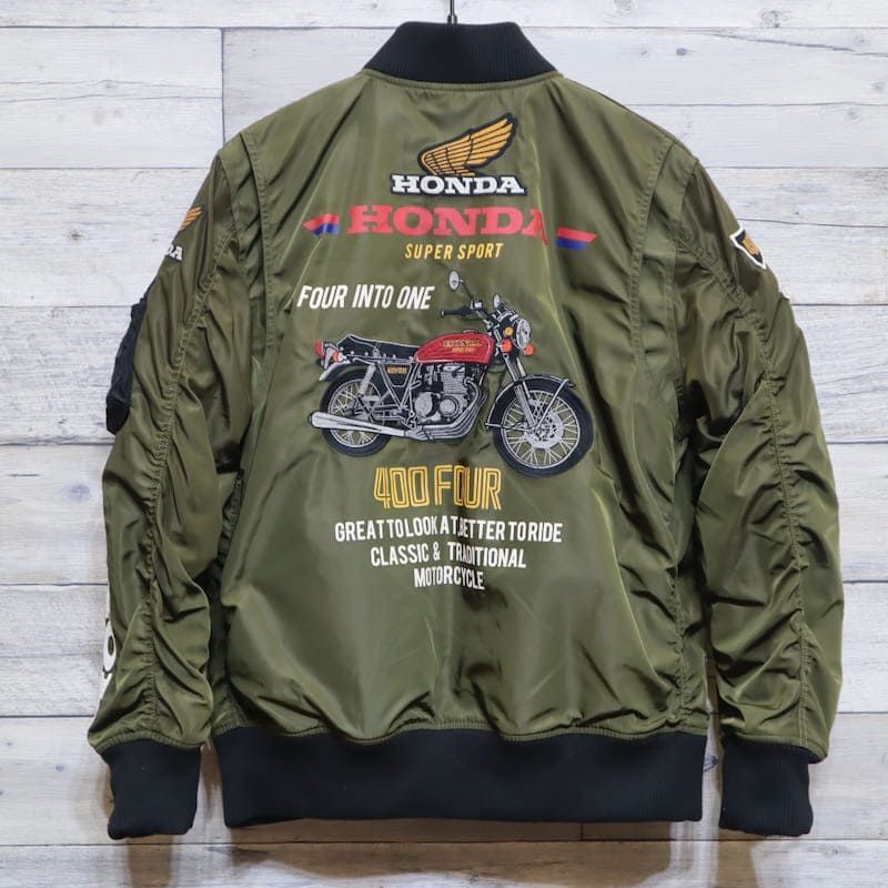 新品 メンズ ジャックローズ JACK ROSE ホンダ HONDA コラボ 中綿 MA-1